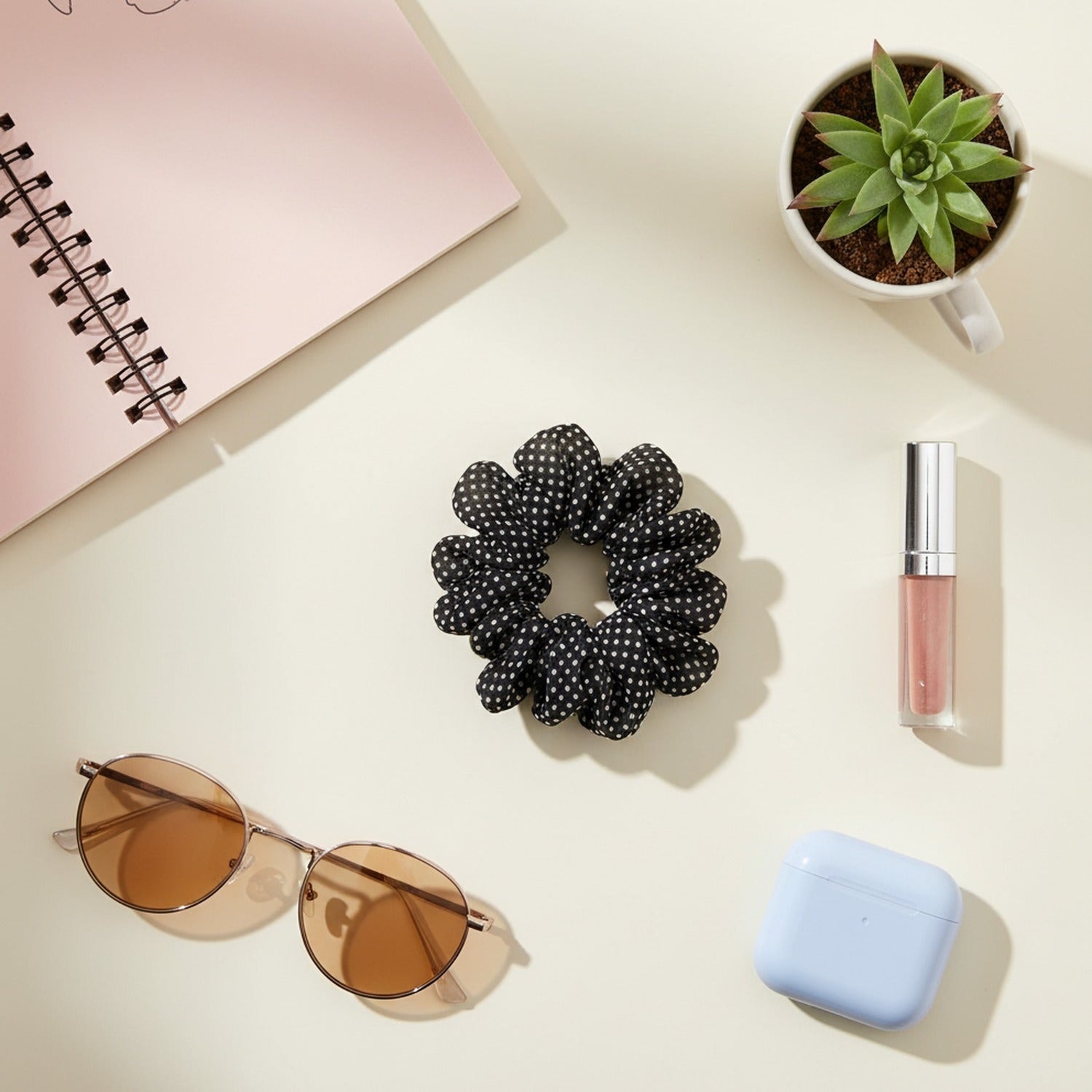Polka Dot Hair Claw Clip