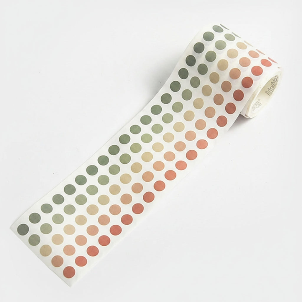Color Gradient Dot Sticker Roll