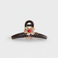 Tortoiseshell Hair Claw With Flower Charm
