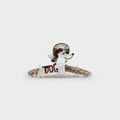 Dog Astronaut Acrylic Hair Claw Clip