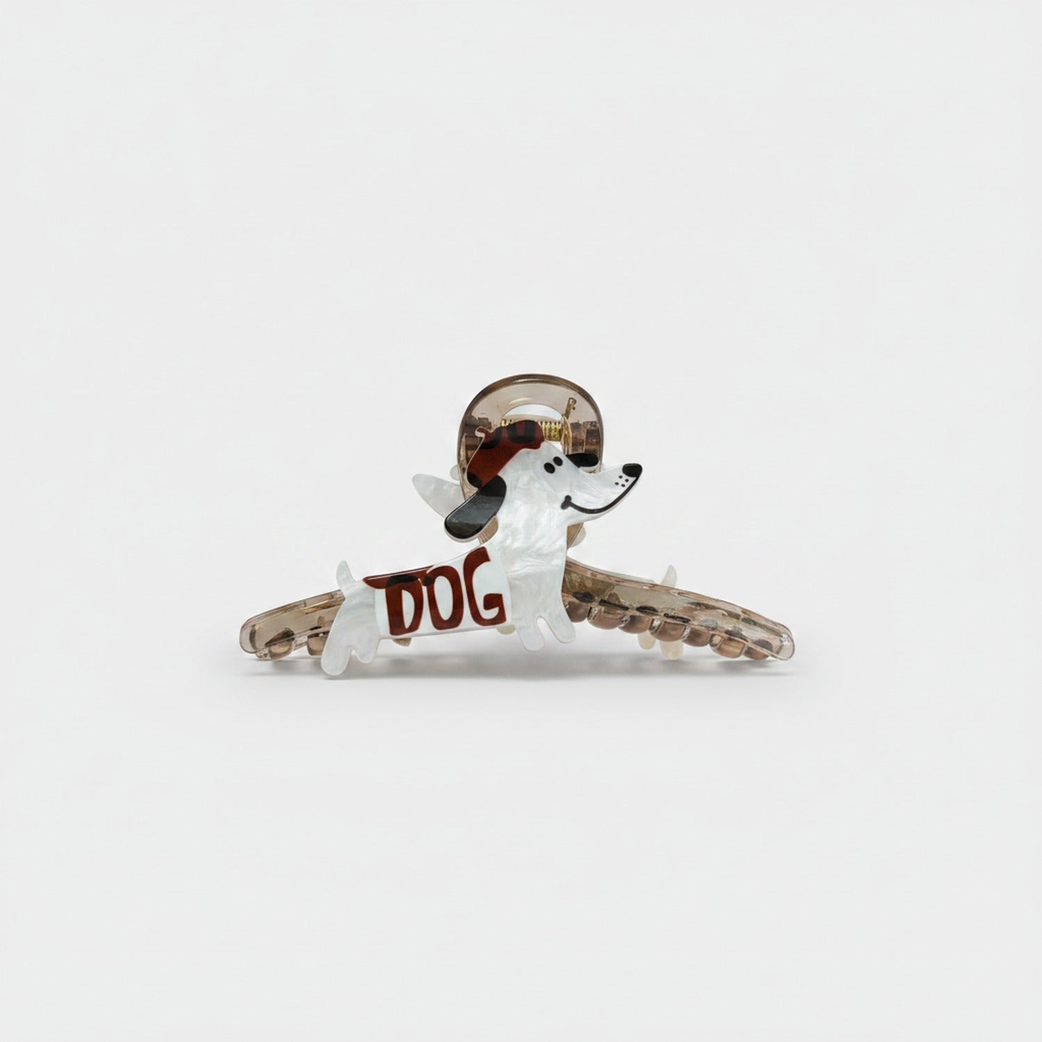 Dog Astronaut Acrylic Hair Claw Clip
