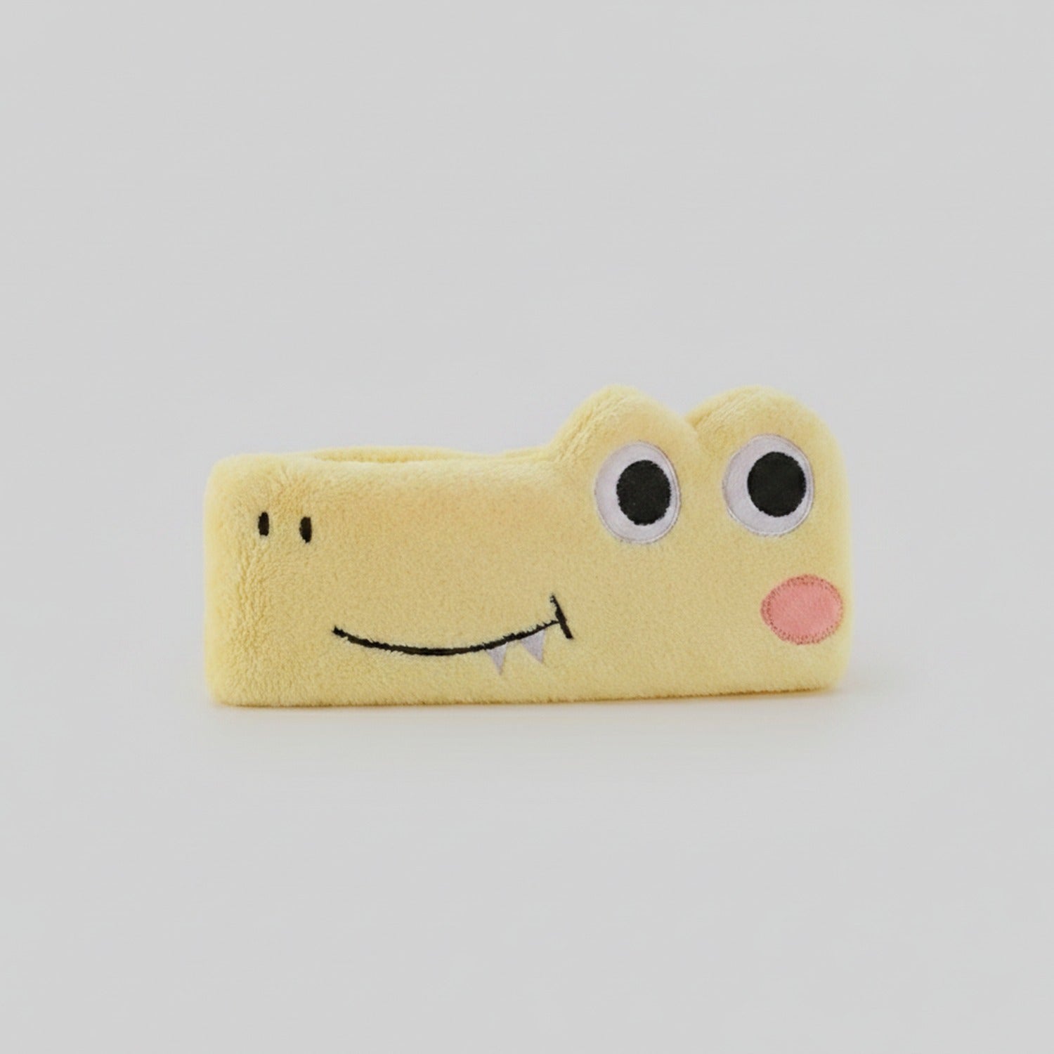Yellow Frog Plush Hairband With Googly Eyes