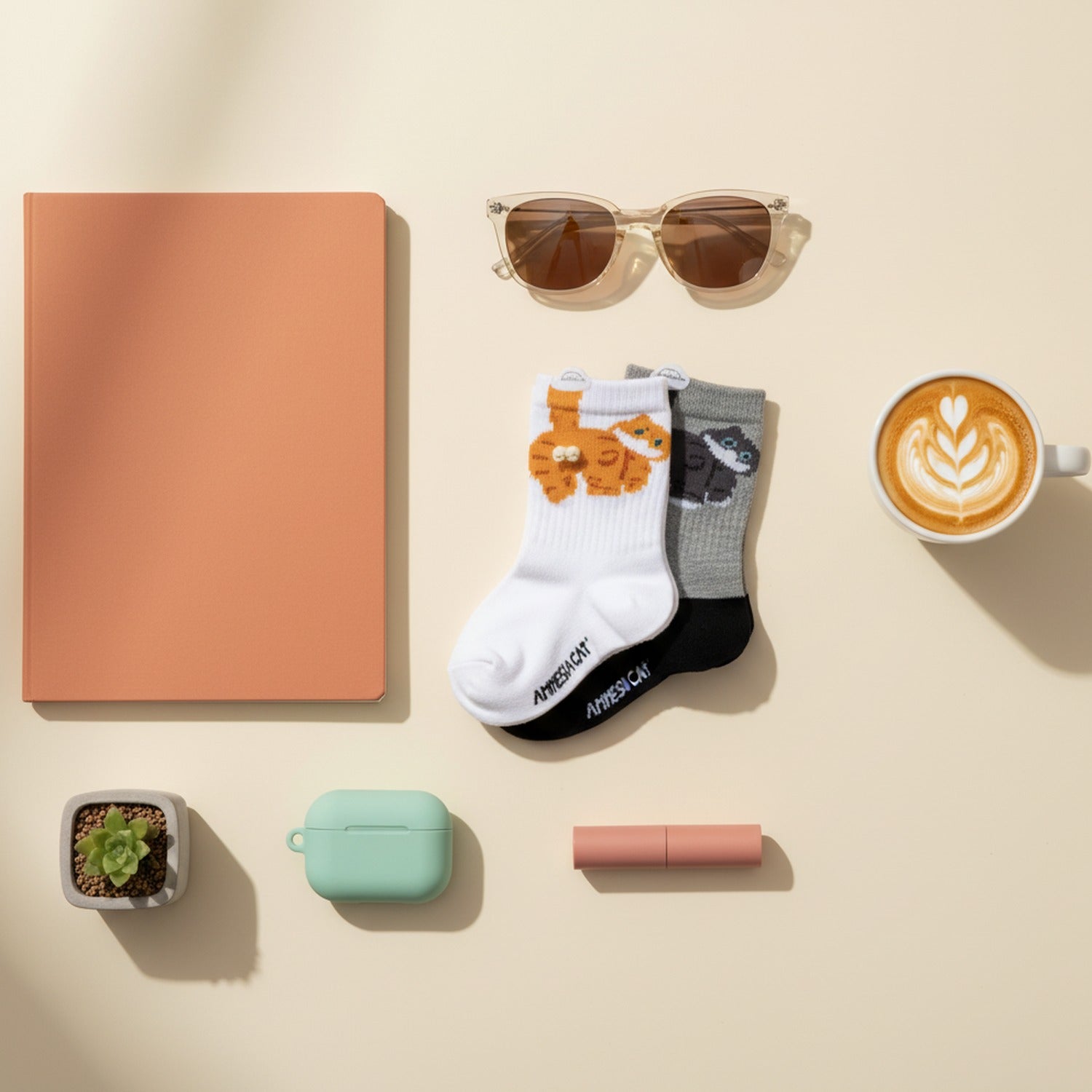 Butterfly Print Crew Socks Three-Pack Bundle