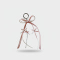Ribbon Bow Pearl Beaded Acrylic Keyring