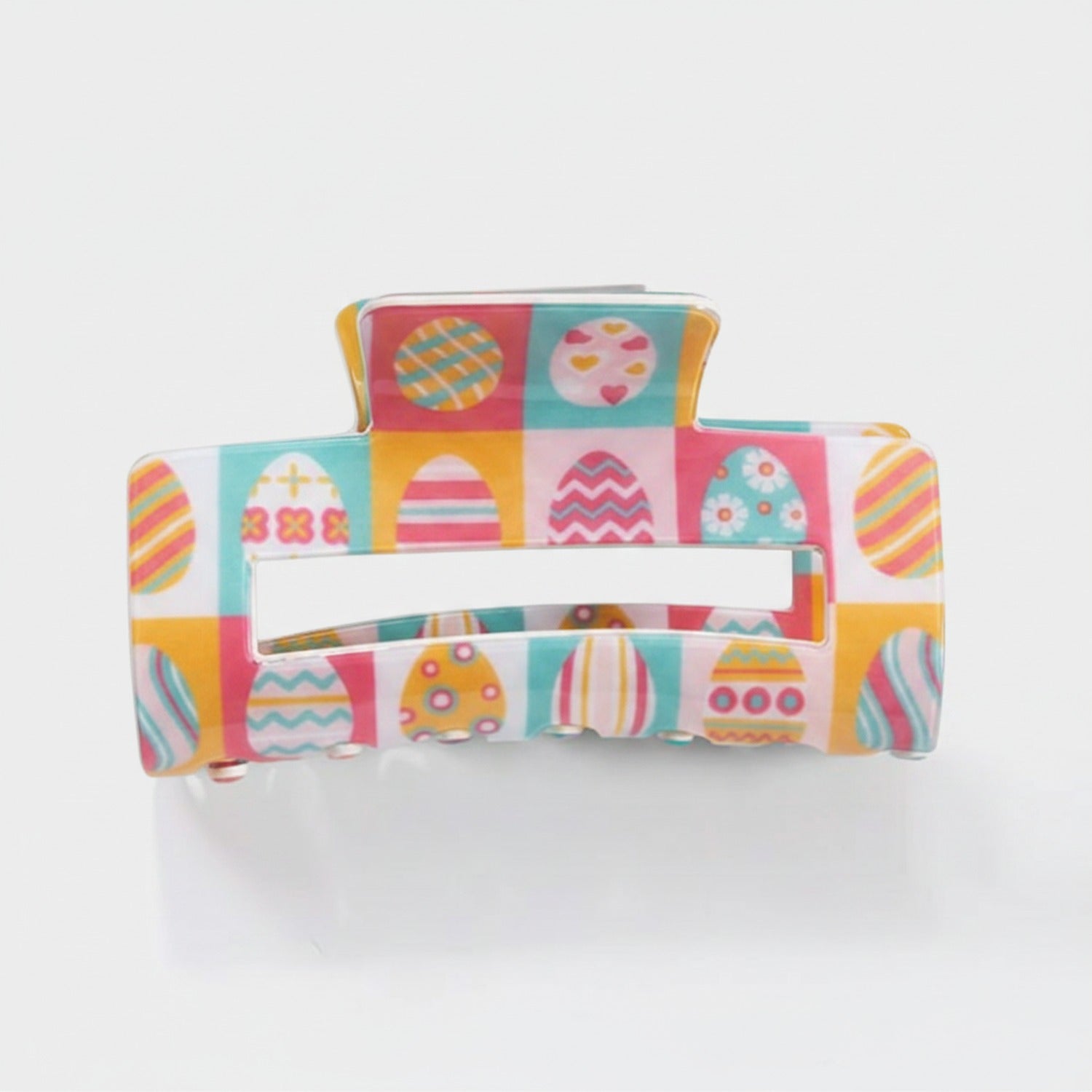 Easter Egg Colorblock Hair Claw Clip