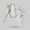 Star Charm Keychain With Lace Tassel