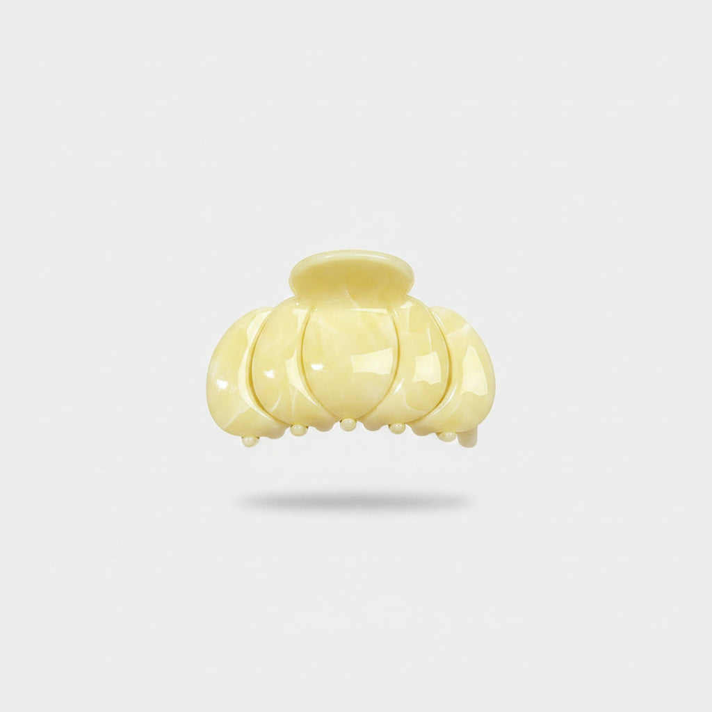 Pale Yellow Bubble Pearl Hair Claw