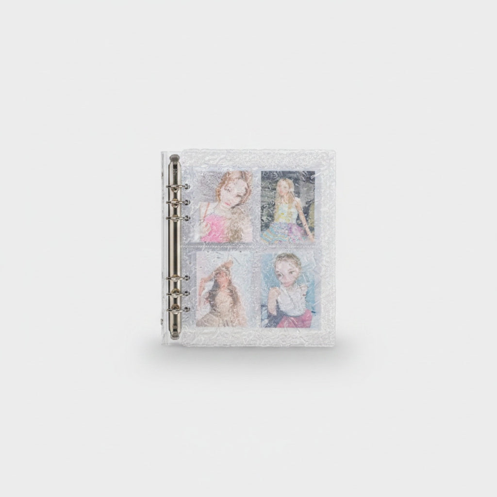 Glitter Photo Binder With Silver Ring Binding