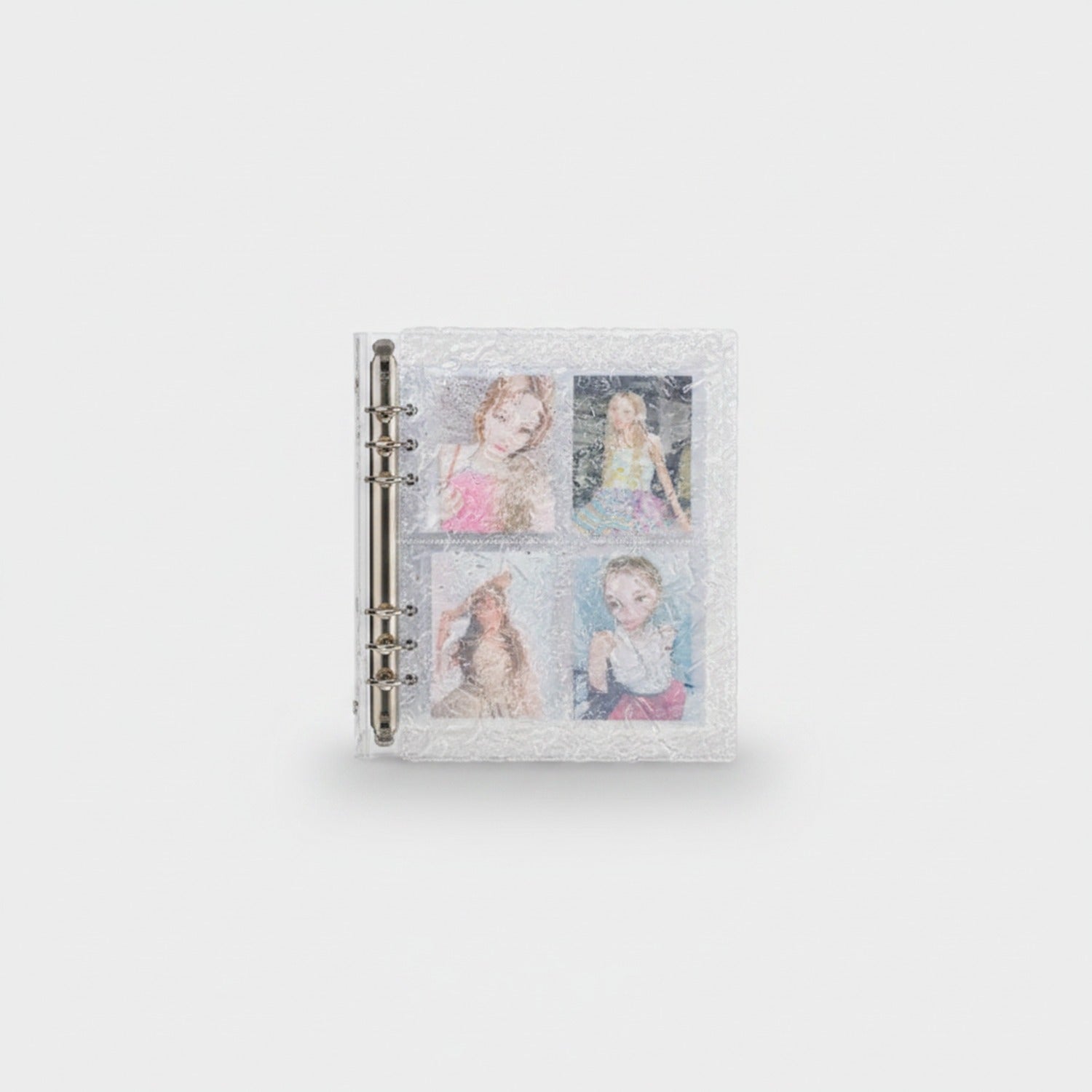 Glitter Photo Binder With Silver Ring Binding