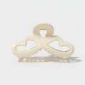 Cream Butterfly Hair Claw Clip