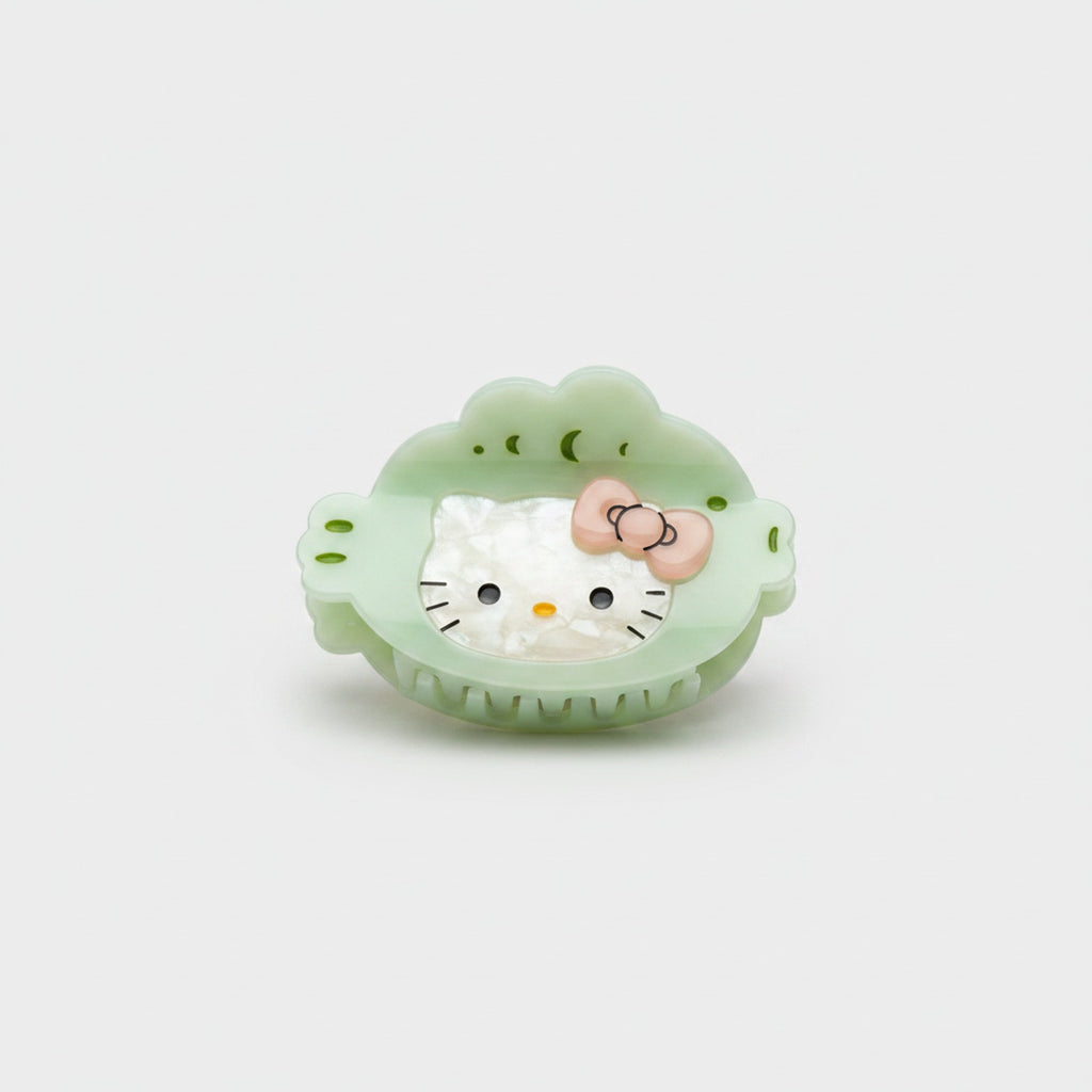 Mint Green Hello Kitty Hair Claw Clip