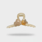 Translucent Amber Pearl Wing Hair Claw