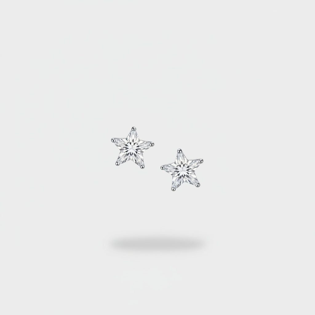 Star Rhinestone Crystal Stud Earrings