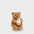 Tan Teddy Bear Plush With Birthday Cupcake