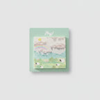 Pastel Mint Landscape Sticky Notes Set