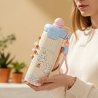 Pastel Teddy Bear Insulated Tumbler With Charm Strap