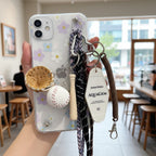 Baseball Charm Multi-Pendant Acrylic Keyring