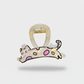 Colorful Spotted Cat Hair Claw Clip