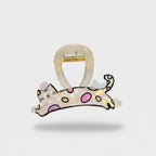 Colorful Spotted Cat Hair Claw Clip