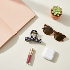 Pink Paw Print Hair Claw Clip