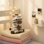 Striped Tabby Plush Toy With Charm Pendant