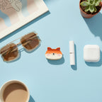 Orange Cat Ear Hair Claw Clip