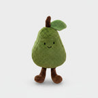 Cute Green Pear Plush Toy With Leaf