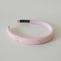 Pink Padded Headband With Star Charms