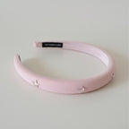 Pink Padded Headband With Star Charms