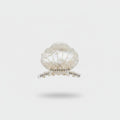 Pearl Beaded Shell Hair Claw Clip