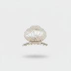 Pearl Beaded Shell Hair Claw Clip