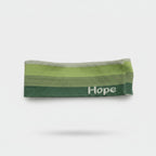 Ombre Green Striped Knit Headband