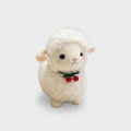 Adorable White Llama Plush Toy With Holiday Bells