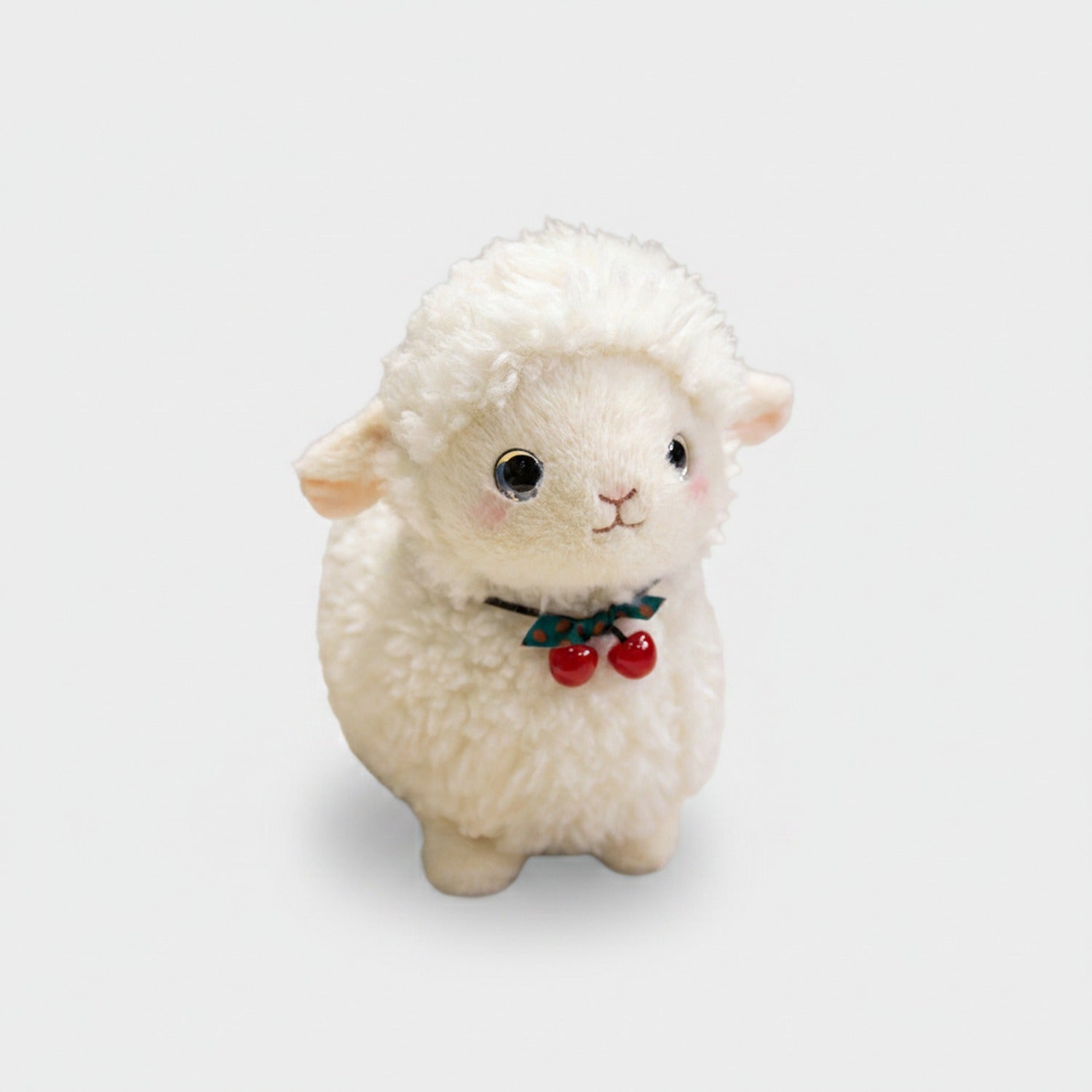 Adorable White Llama Plush Toy With Holiday Bells