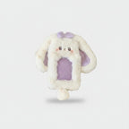 Fluffy Purple Bunny Ear Phone Charm