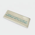 Ribbed Cream Motivational Message Hairband