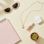 Pearl Teardrop Gold Chain Necklace