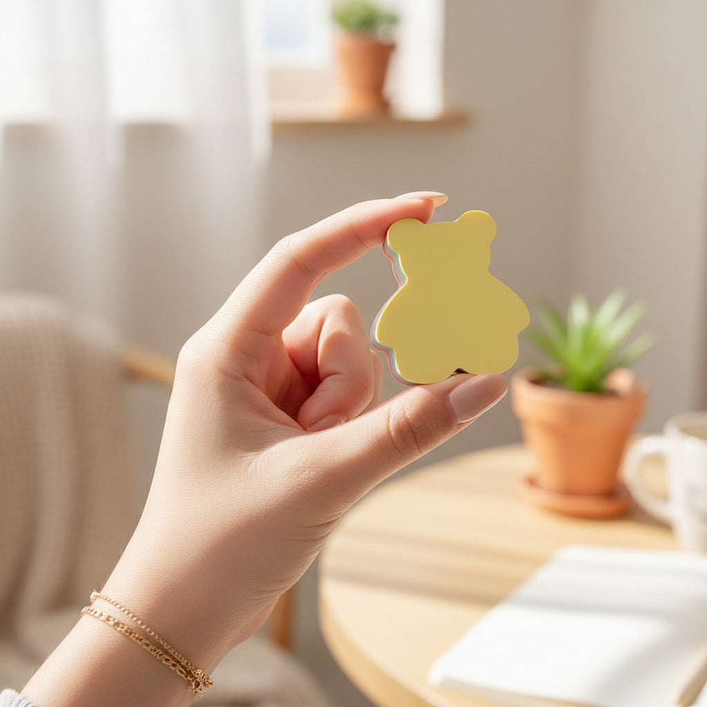 Pastel Bear Sticky Notes Set Multi-Color