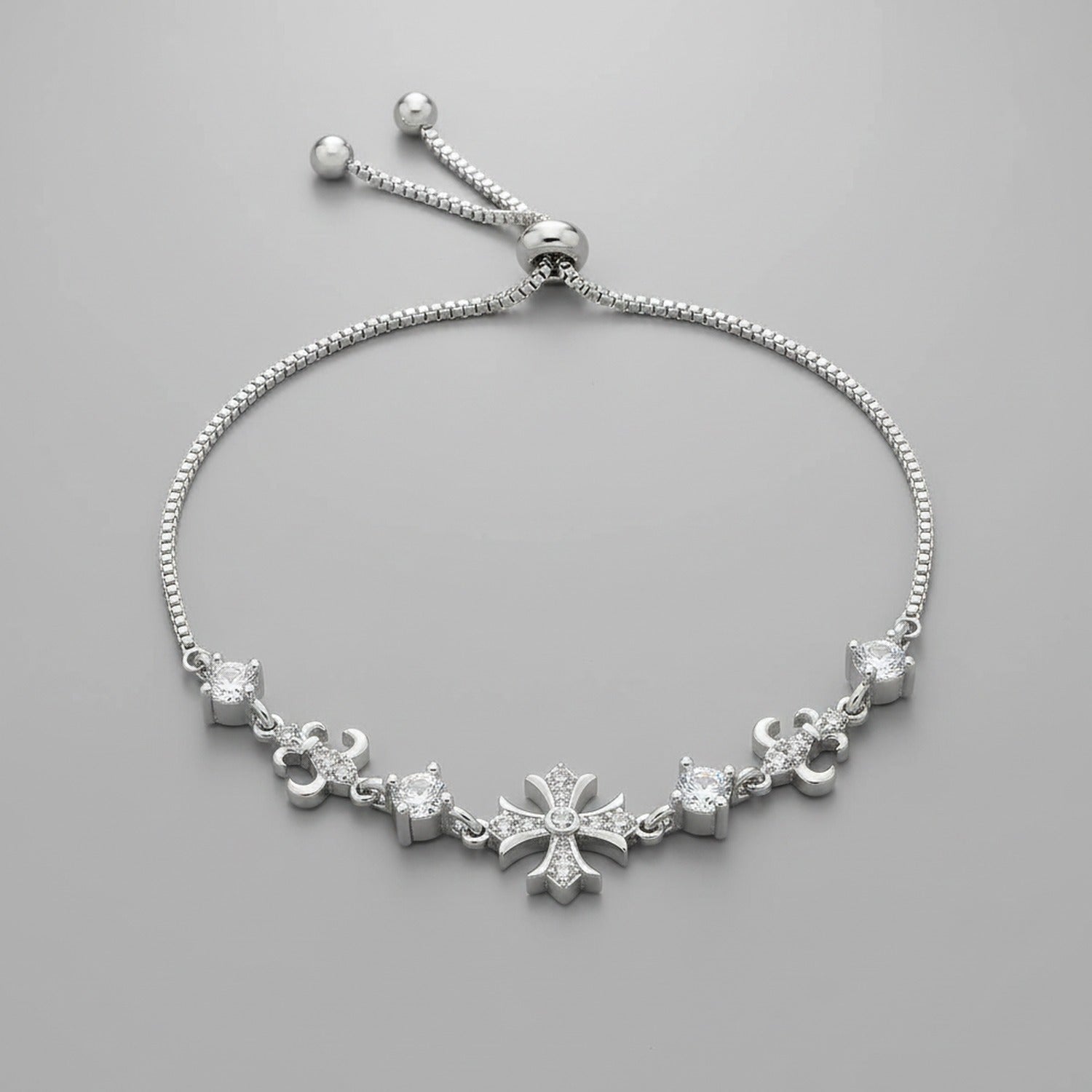 Rose Gold Celestial Star Charm Bracelet
