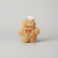 Gingerbread Man Plush Toy With Red Bow