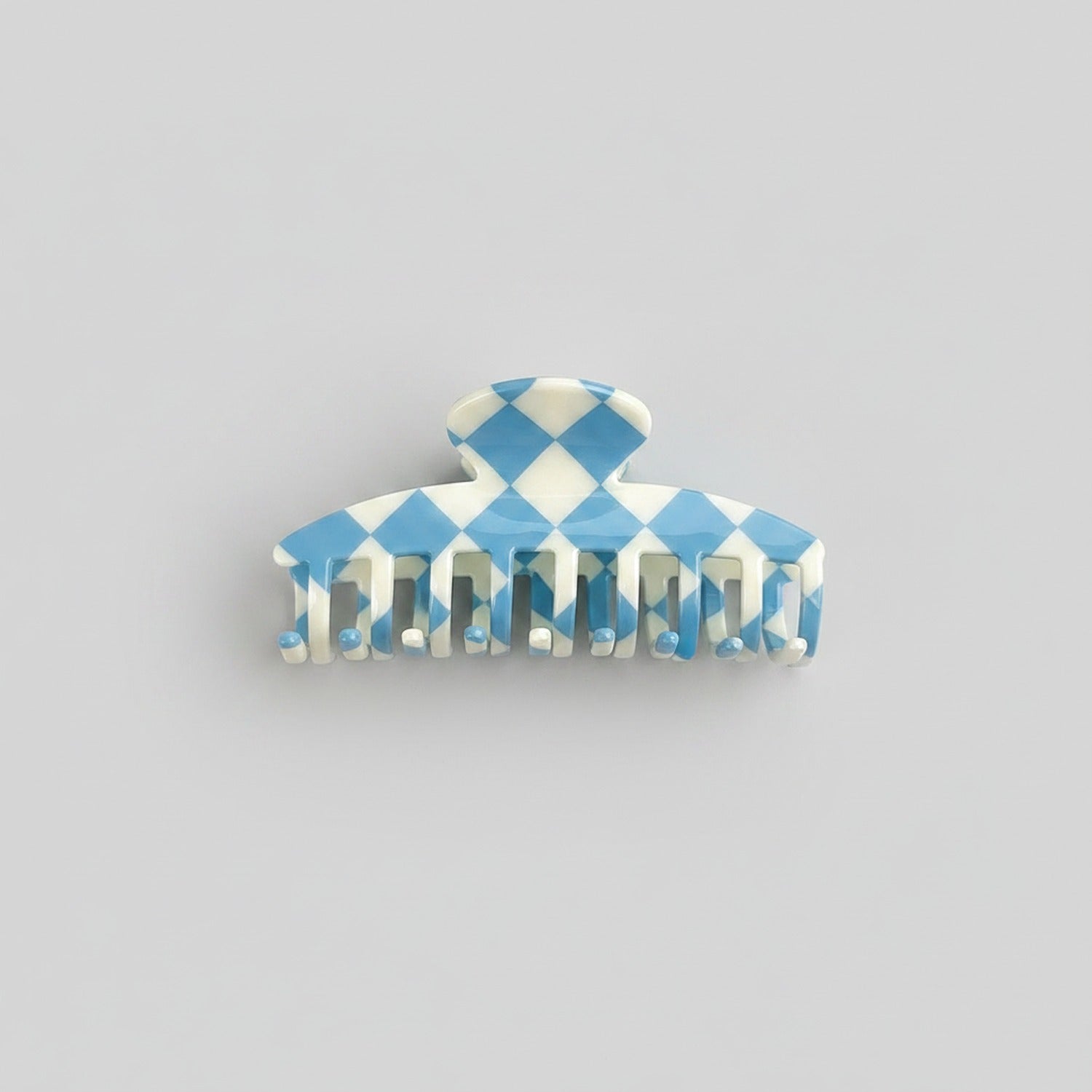 Black And White Checkered Hair Claw Clip