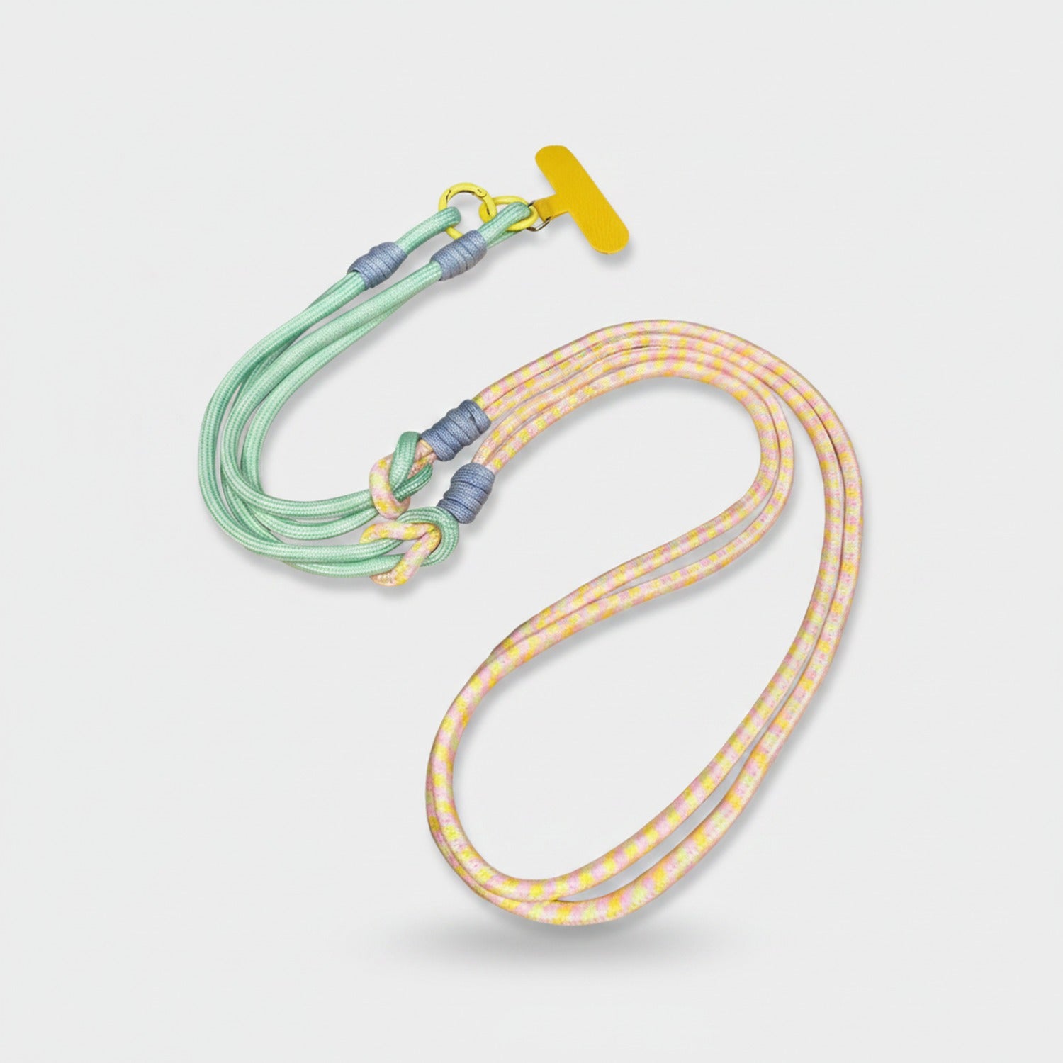 Pastel Rope Phone Strap With Beaded Detailing
