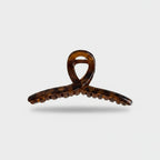 Tortoiseshell Brown Claw Hair Clip Beaded