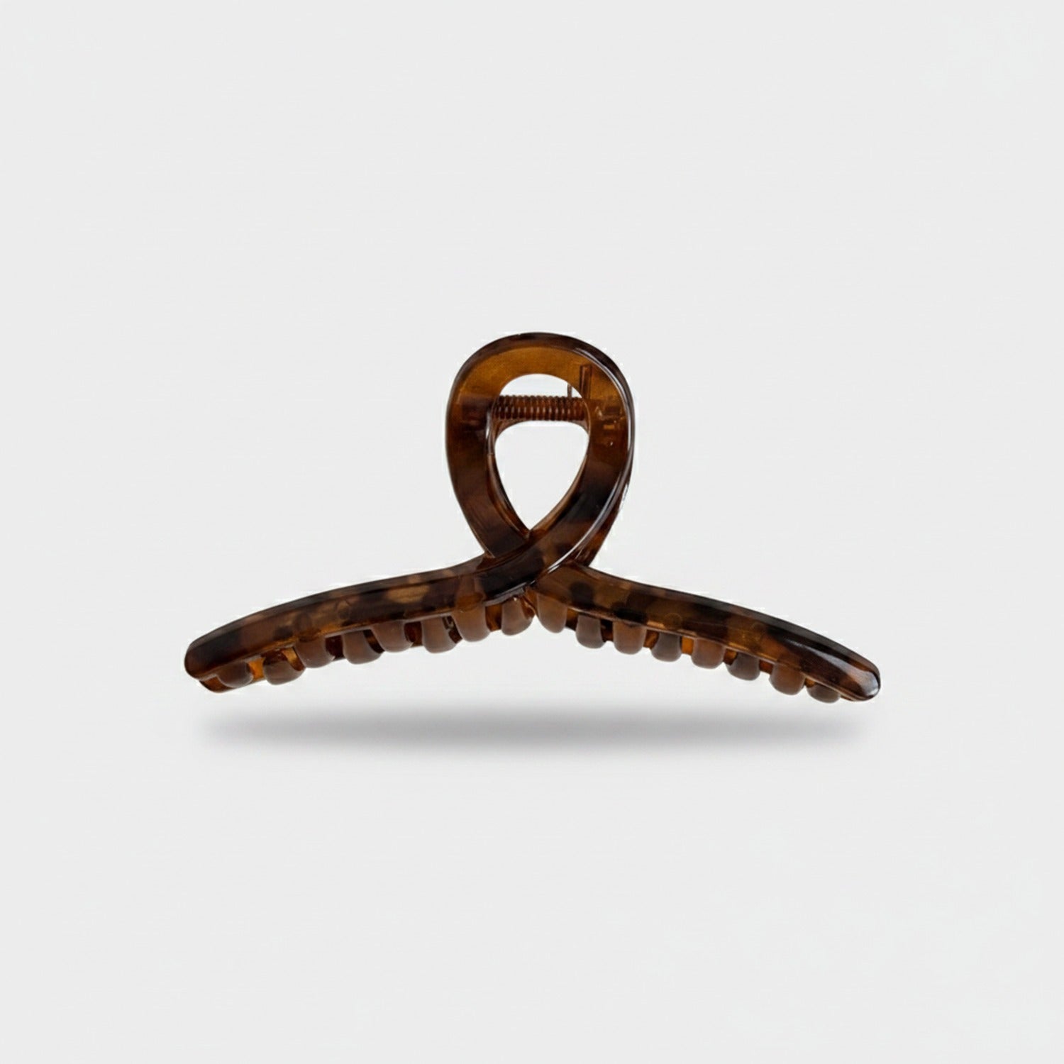 Tortoiseshell Brown Claw Hair Clip Beaded