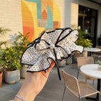 Polka Dot Pearl Butterfly Hair Claw Clip