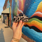 Black And White Tortoiseshell Hair Claw Clip