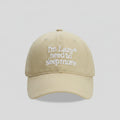 Cream Baseball Cap With Embroidered Text