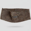 Ribbed Knit Headwrap in Taupe Brown
