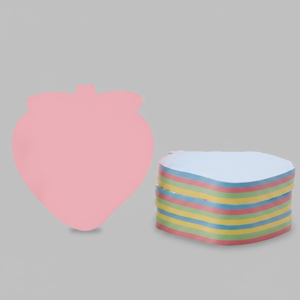 Pink Heart-Shaped Sticky Notes Pad Set