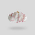 Pink Pearl Flower Claw Hair Clip